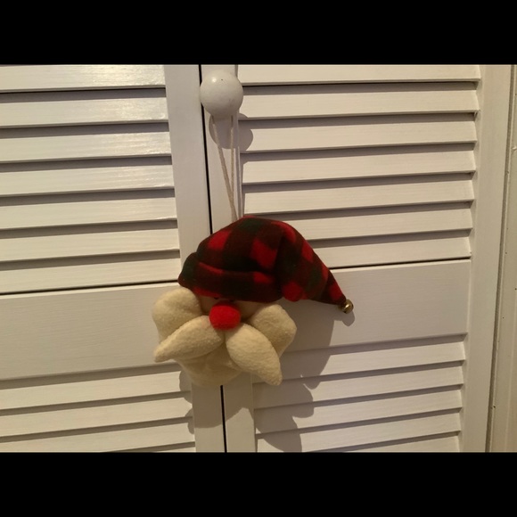 🌼 2/$10🌼 Plush Santa Ornament - Buffalo Plaid - Picture 2 of 3